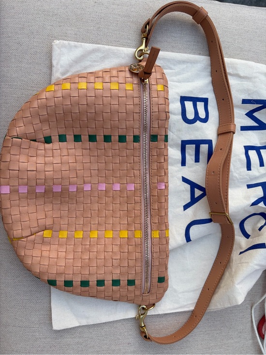 Clare V Handbags - Clare V. Grande Fanny- bisque woven checker